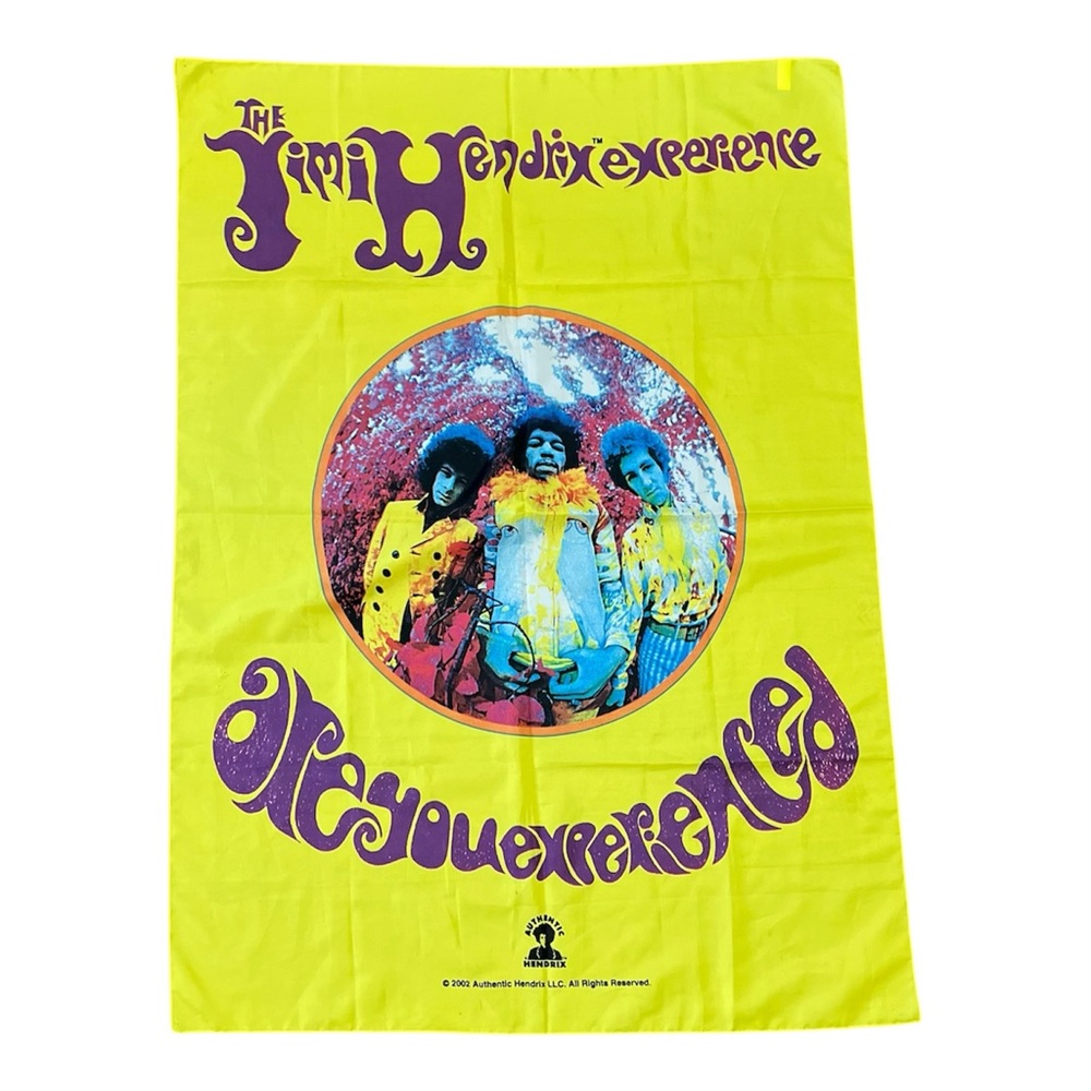 Vintage Jimi Hendrix Are You Experienced Polyester Wall Banner Flag 2002